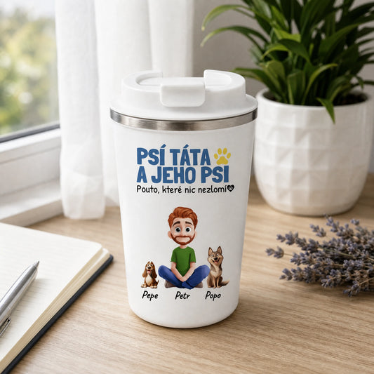 Dvoustěnný termohrnek 350 ml - pro milovníky psů