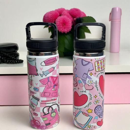 Dvoustěnná nerezová láhev, 500ml  - Pro zdravotníky