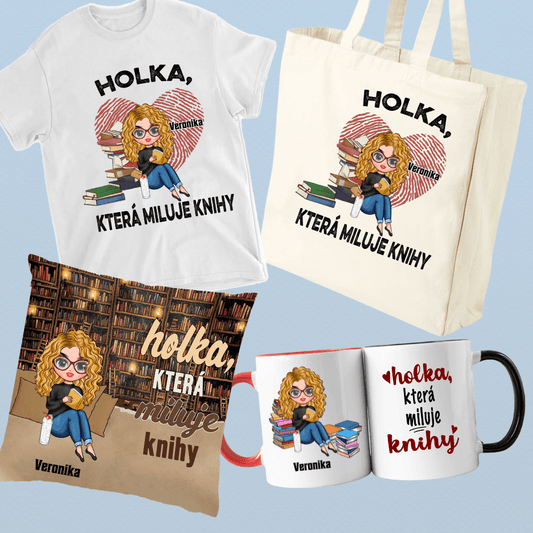 Dárková sada - Holka, která miluje knihy - Climo