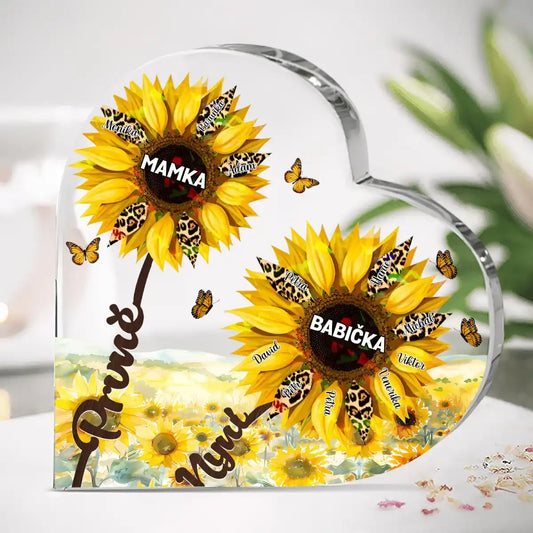 Akrylový plak - Prvně máma nyní babička 2 - až 15 vnoučat