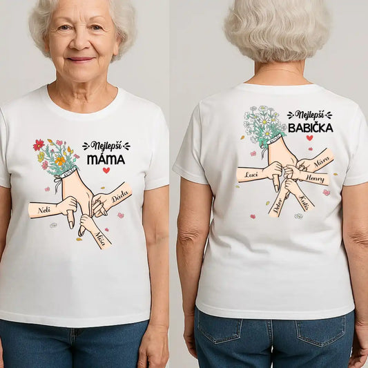 Tričko - Nejlepší babička - oboustranný potisk