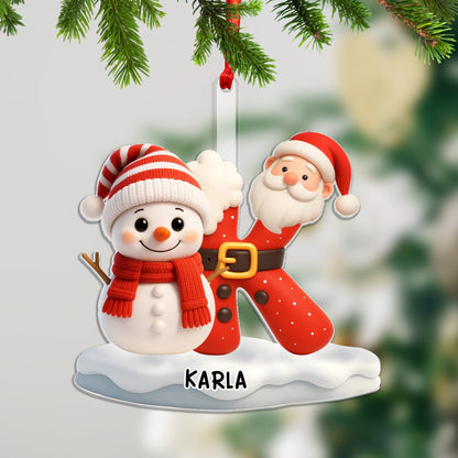 Personalizovaná akrylová ozdoba, vánoční dárek  59