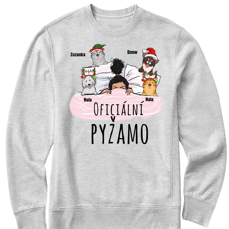 Mikina - Oficiální pyžamo 1 - až 4 mazlíčků - Vánoční verze - Climo