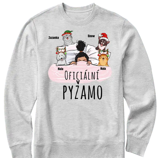 Mikina - Oficiální pyžamo 1 - až 4 mazlíčků - Vánoční verze - Climo