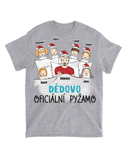 Tričko - Dědovo oficiální pyžamo - Až 6 dětí