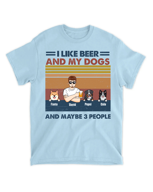 Tričko - Mám rád své pivo a své psy - až 4 psi - Climo