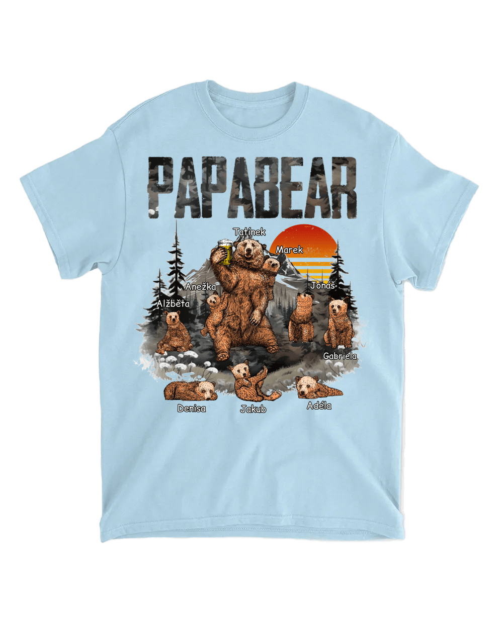Tričko - Papabear - až 8 dětí - Climo