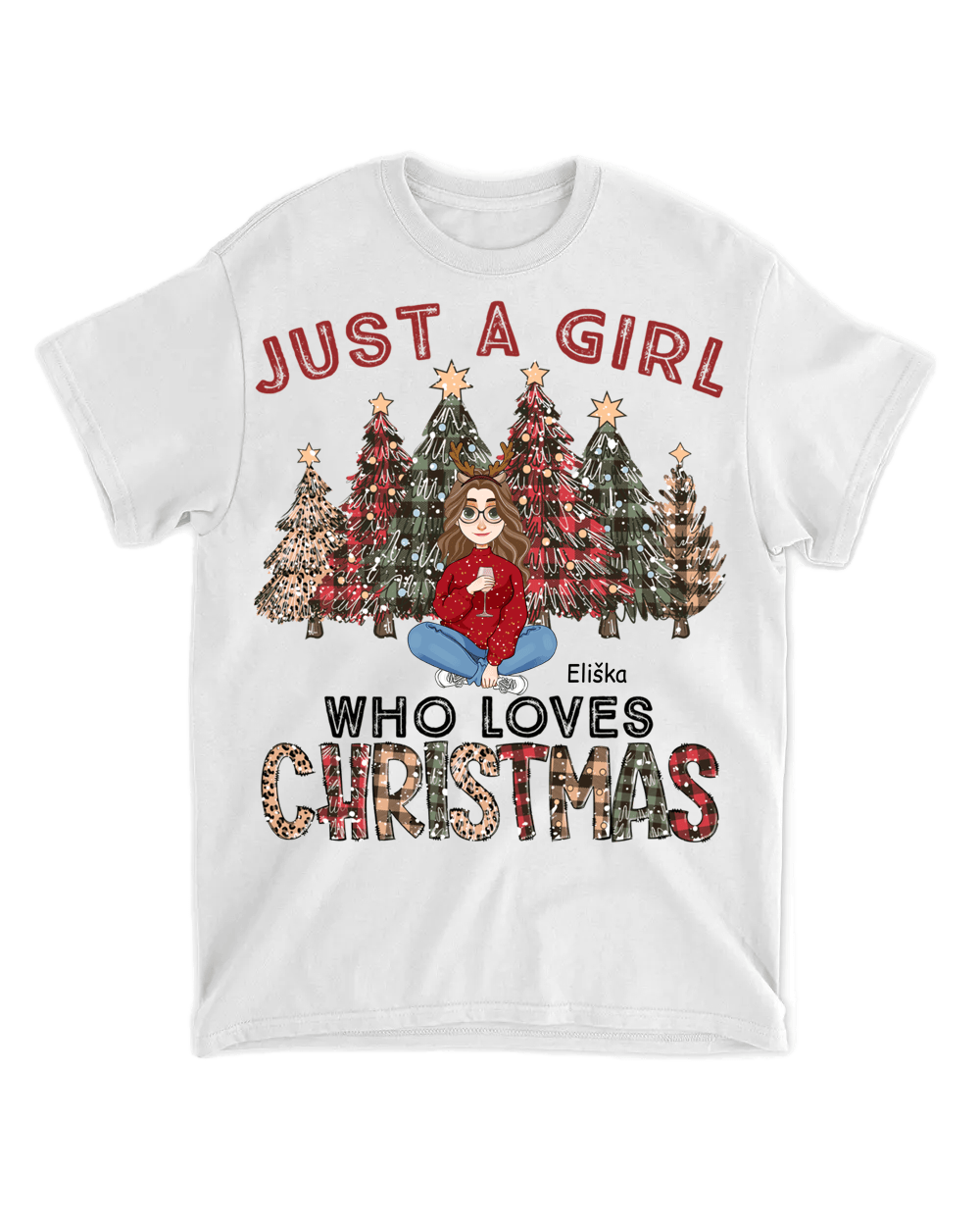 Tričko - Tahle holka miluje Vánoce