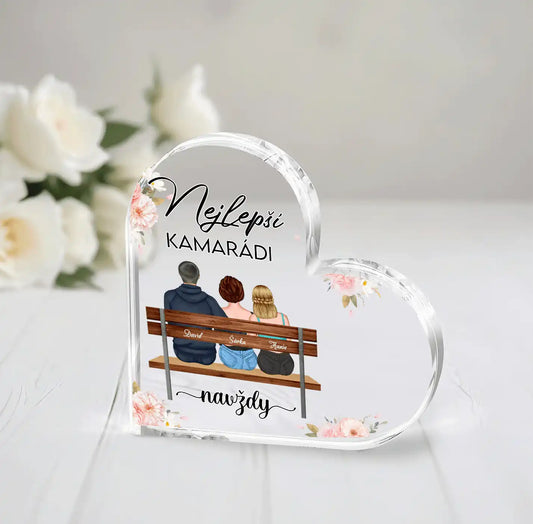 Akrylový plak - Nejlepší kamarádka - až 7 kamarádek - Climo.cz