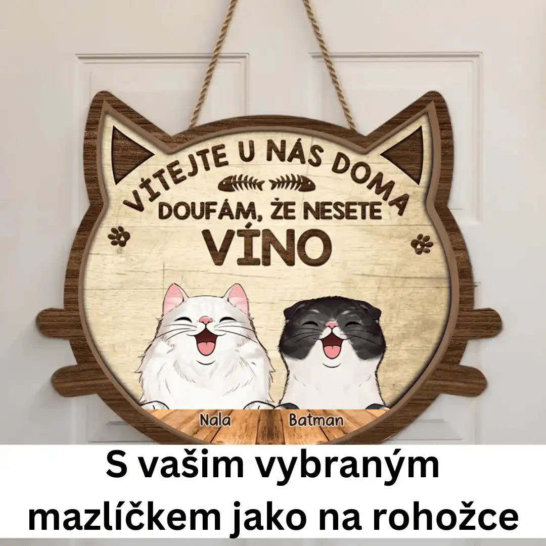 Cedule na dveře - s vašim vybraným mazlíčkem - Climo.cz