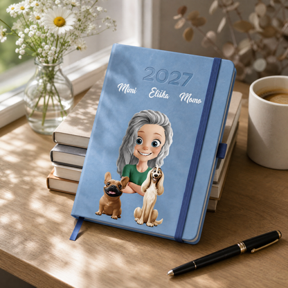 Personalizovaný týdenní diář B6 s kočkami a psy