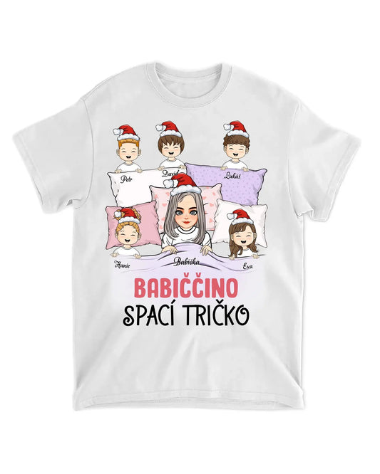 Tričko - Babiččino oblíbené pyžamo verz. 2 - Až 5 dětí