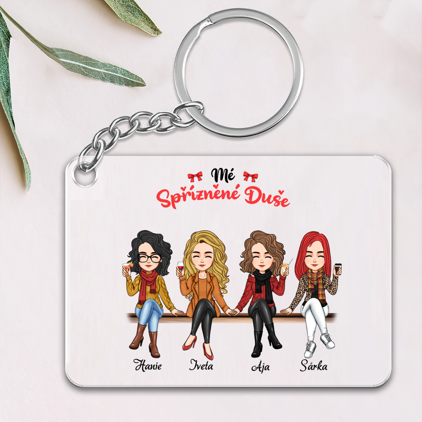 Klíčenka - Nejlepší kamarádka - až 4 holky