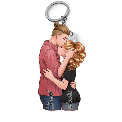 Klíčenka - Objímající se pár