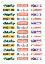 Samolepky do diáře – štítky