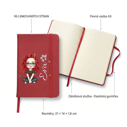 Personalizovaná sada - Jutová taška + Zápisník A5 s avatarem a jménem
