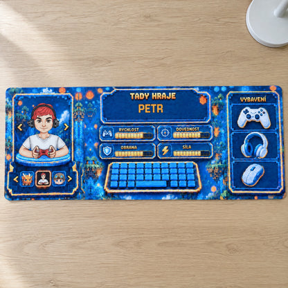 Personalizovaná podložka na stůl Voxel XXL se jménem