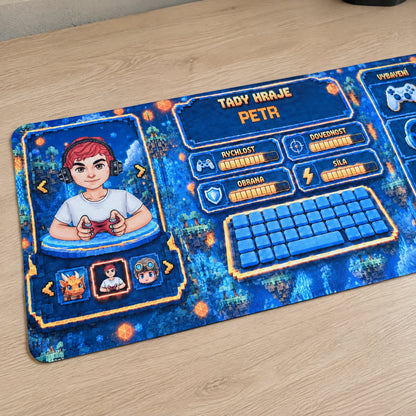 Personalizovaná podložka na stůl Voxel XXL se jménem