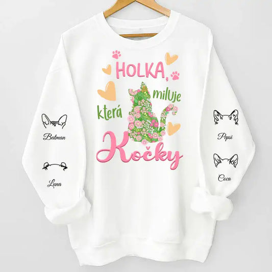 Mikina - Holka, která miluje kočky - Až 6 kočky - Climo.cz