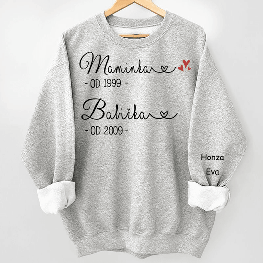 Mikina - Prvně maminka nyní babička 3 - Až 8 dětí - Climo.cz