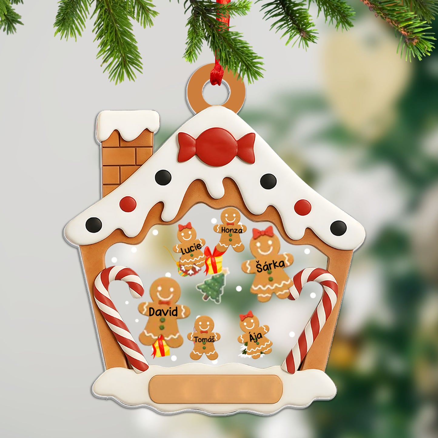 Personalizovaná akrylová ozdoba, vánoční dárek 18