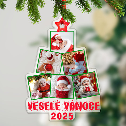 Personalizovaná akrylová ozdoba, vánoční dárek 49