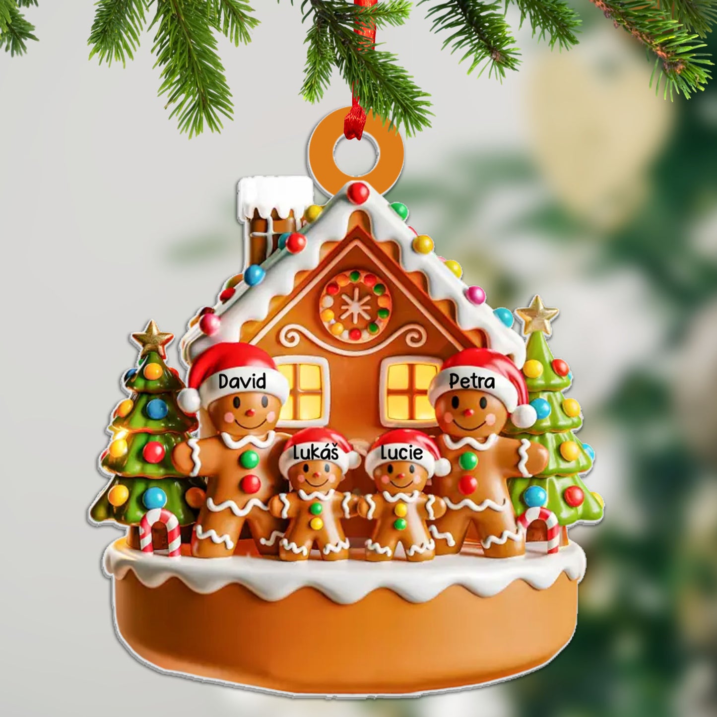 Personalizovaná akrylová ozdoba, vánoční dárek 13