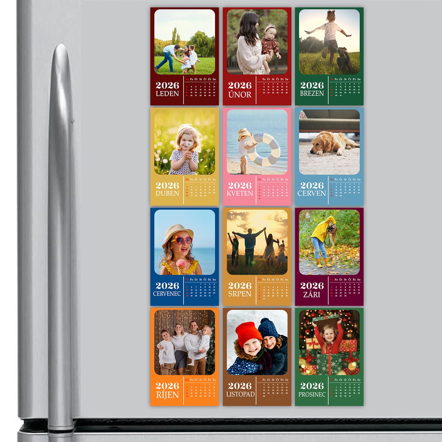 Magnetický kalendář 2026 s vlastní fotkou