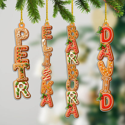 Personalizovaná akrylová ozdoba, vánoční dárek 100