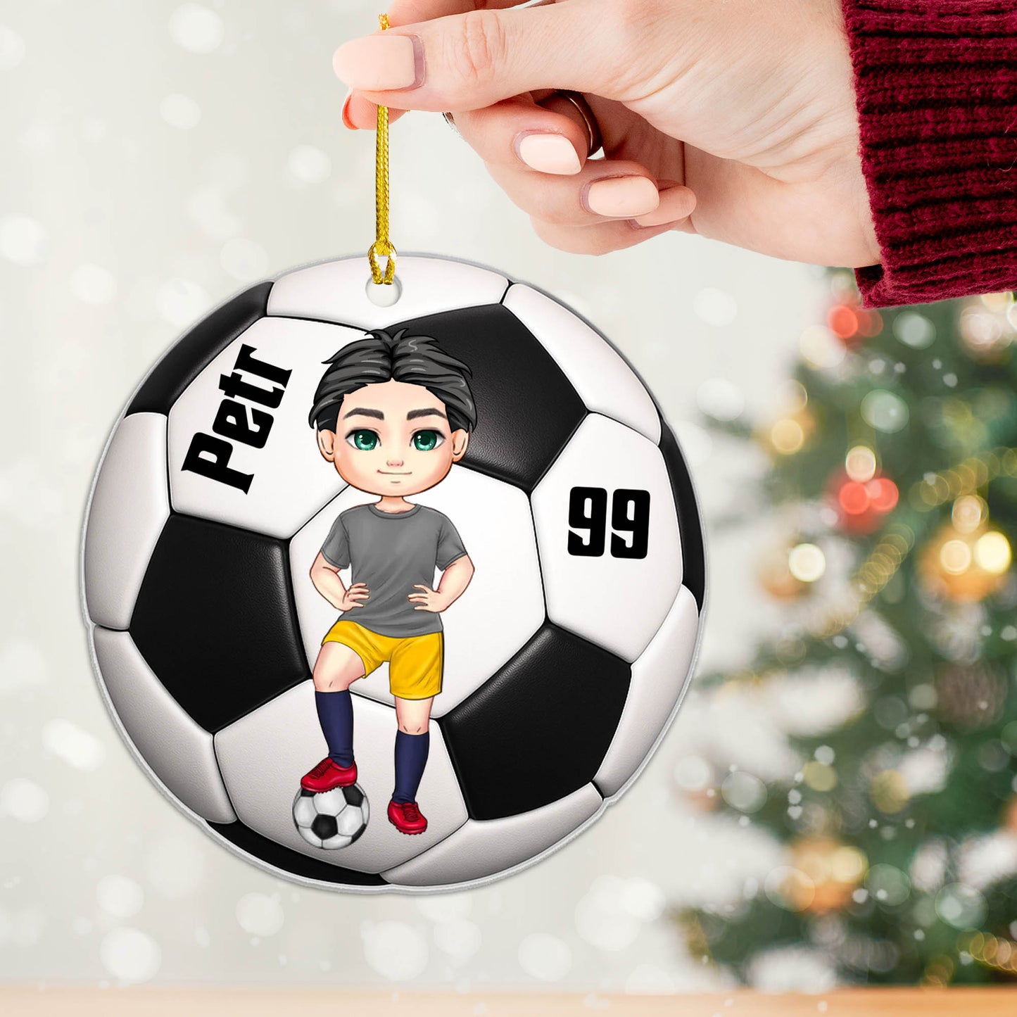 Personalizovaná akrylová ozdoba, vánoční dárek 75