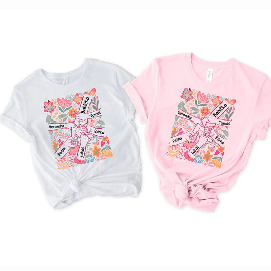 Tričko - pro babičku Spojeni láskou až 8 děti