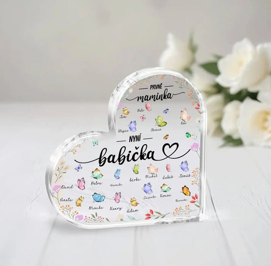 Akrylový plak - Pro babičku s motýly 2