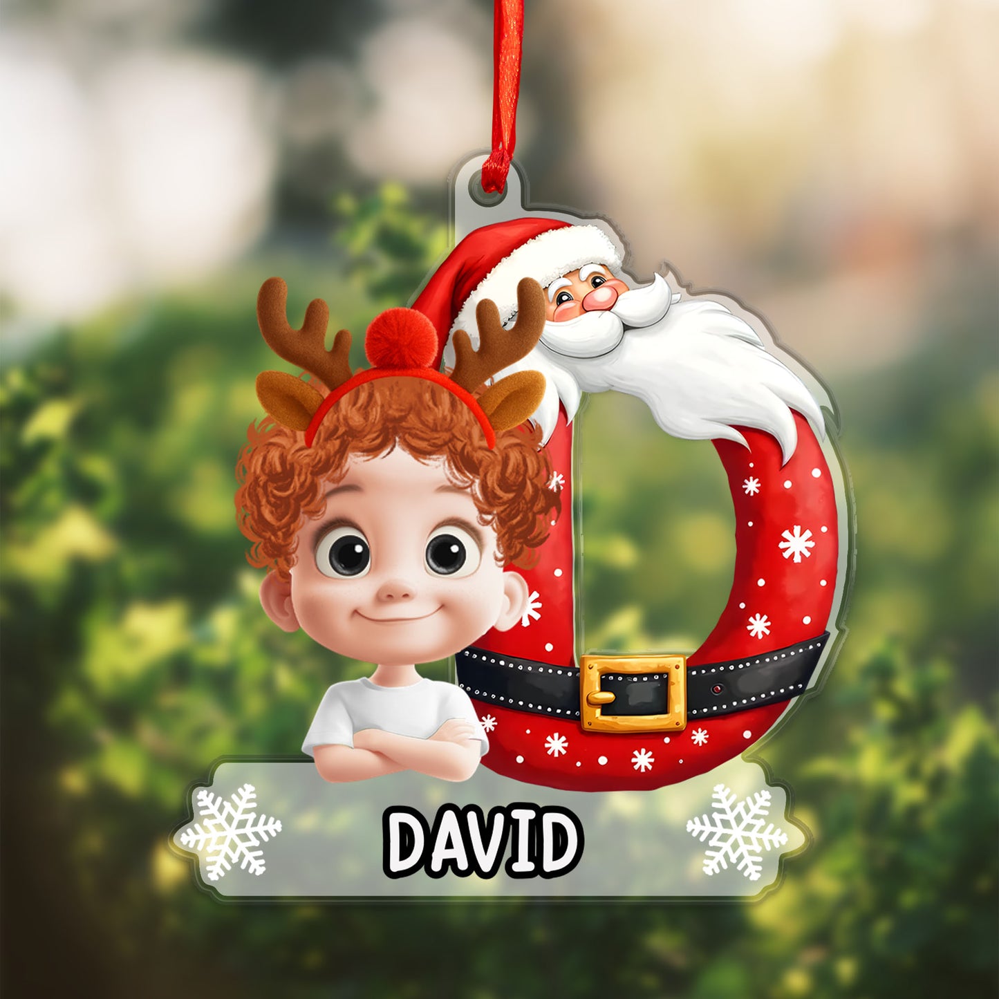 Personalizovaná akrylová ozdoba, vánoční dárek  533