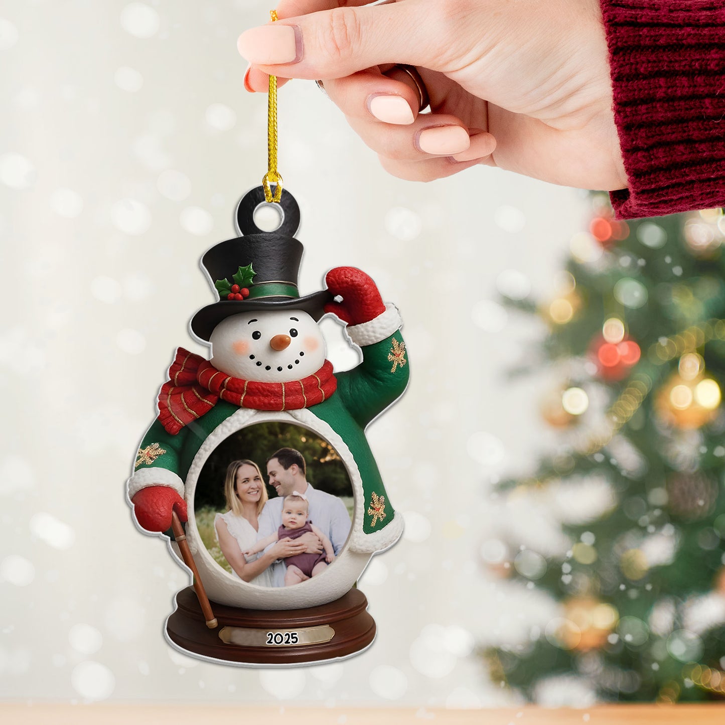 Personalizovaná akrylová ozdoba, vánoční dárek 15