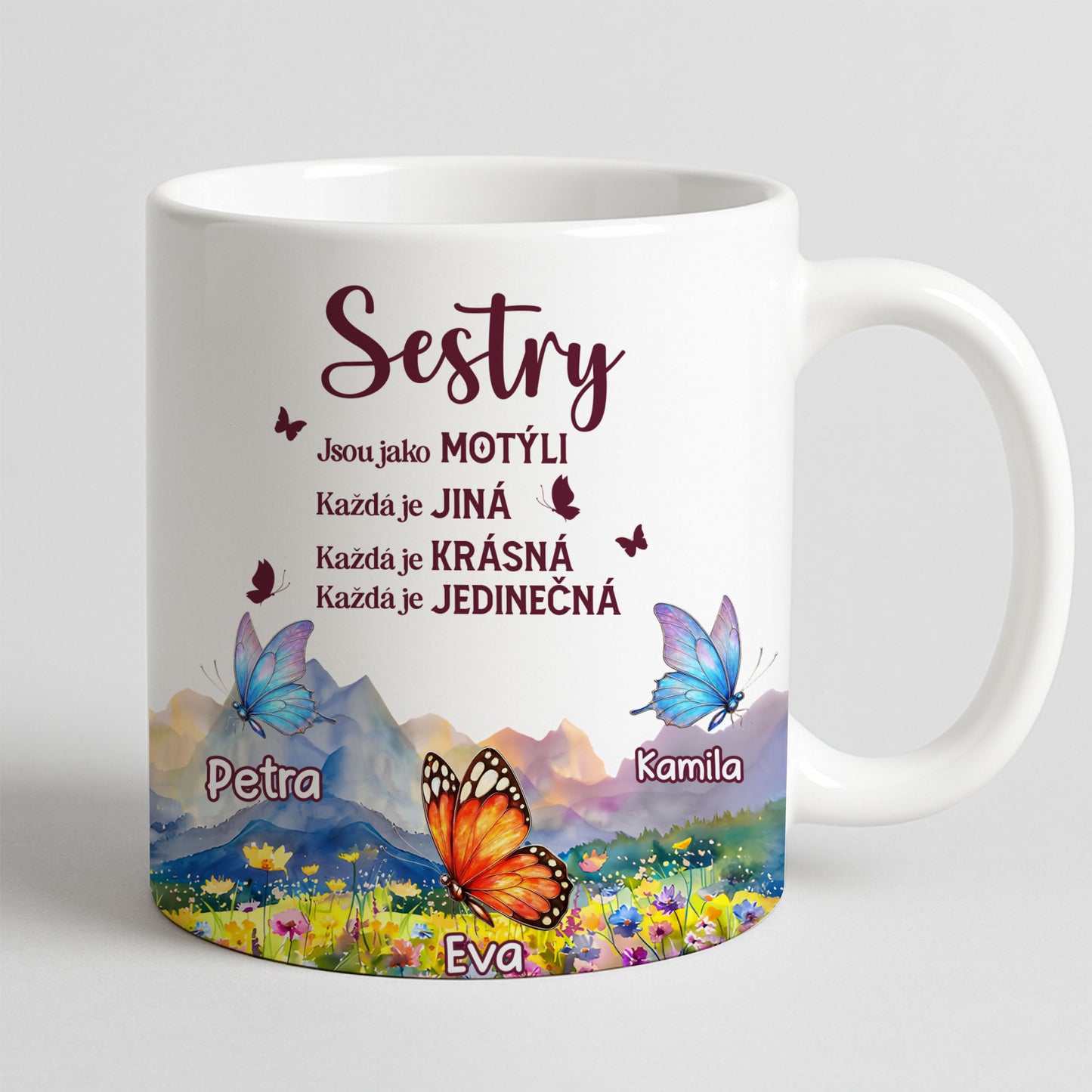 Hrnek - Sestry jsou jako motýli 3