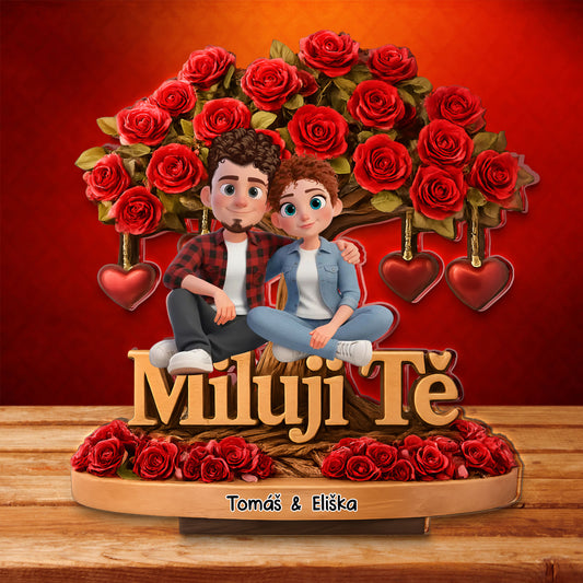 Akrylový plak - Miluji tě