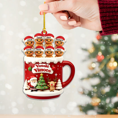 Personalizovaná akrylová ozdoba, vánoční dárek 41