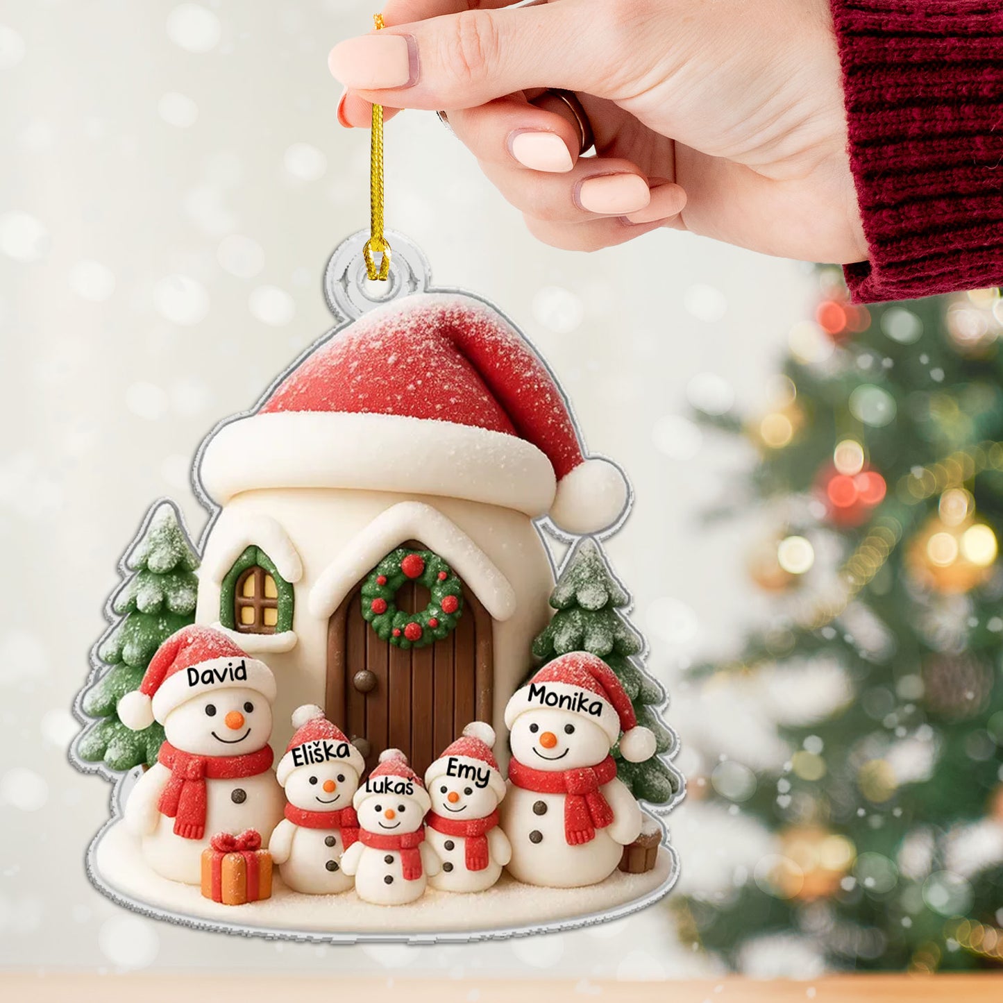 Personalizovaná akrylová ozdoba, vánoční dárek 20