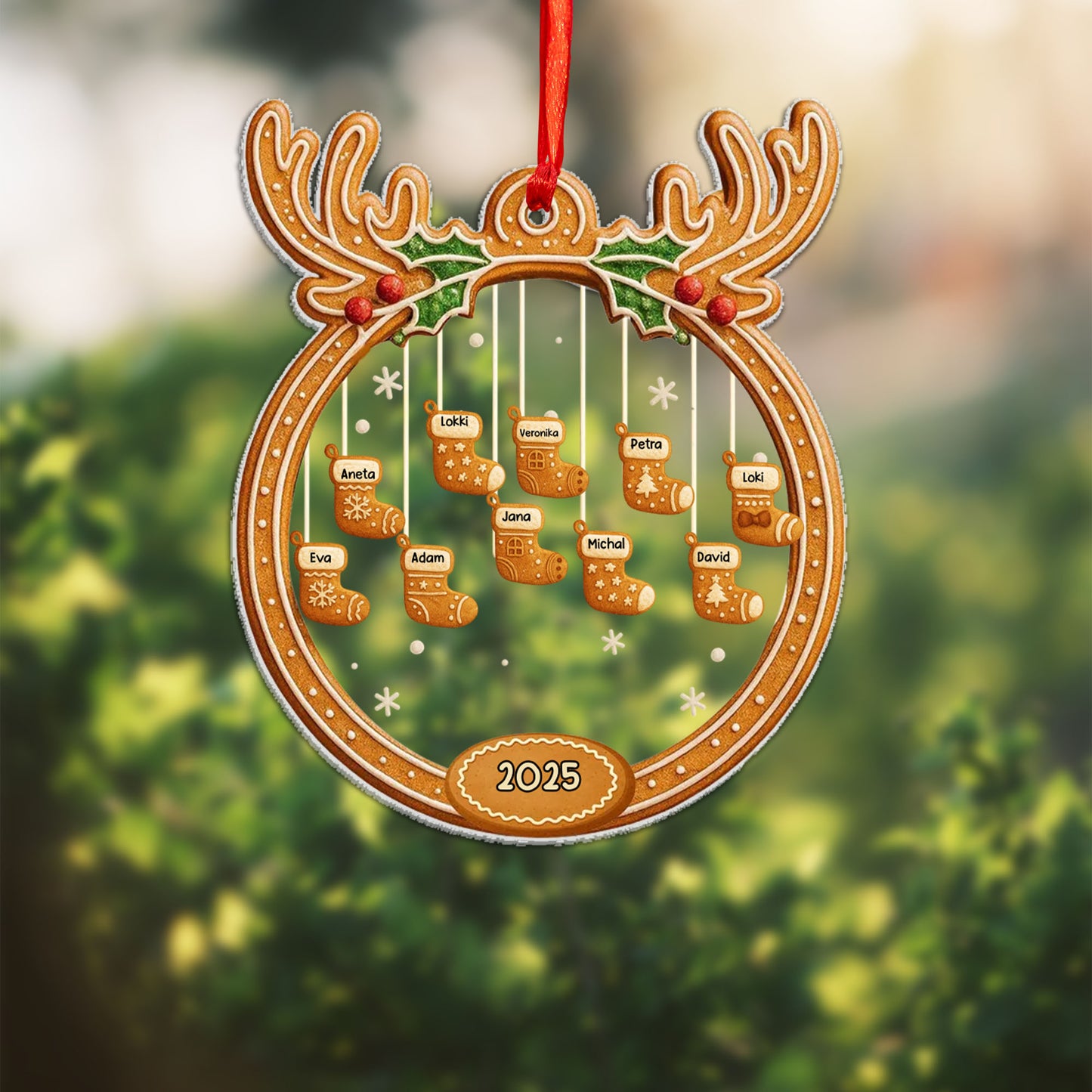 Personalizovaná akrylová ozdoba, vánoční dárek 3