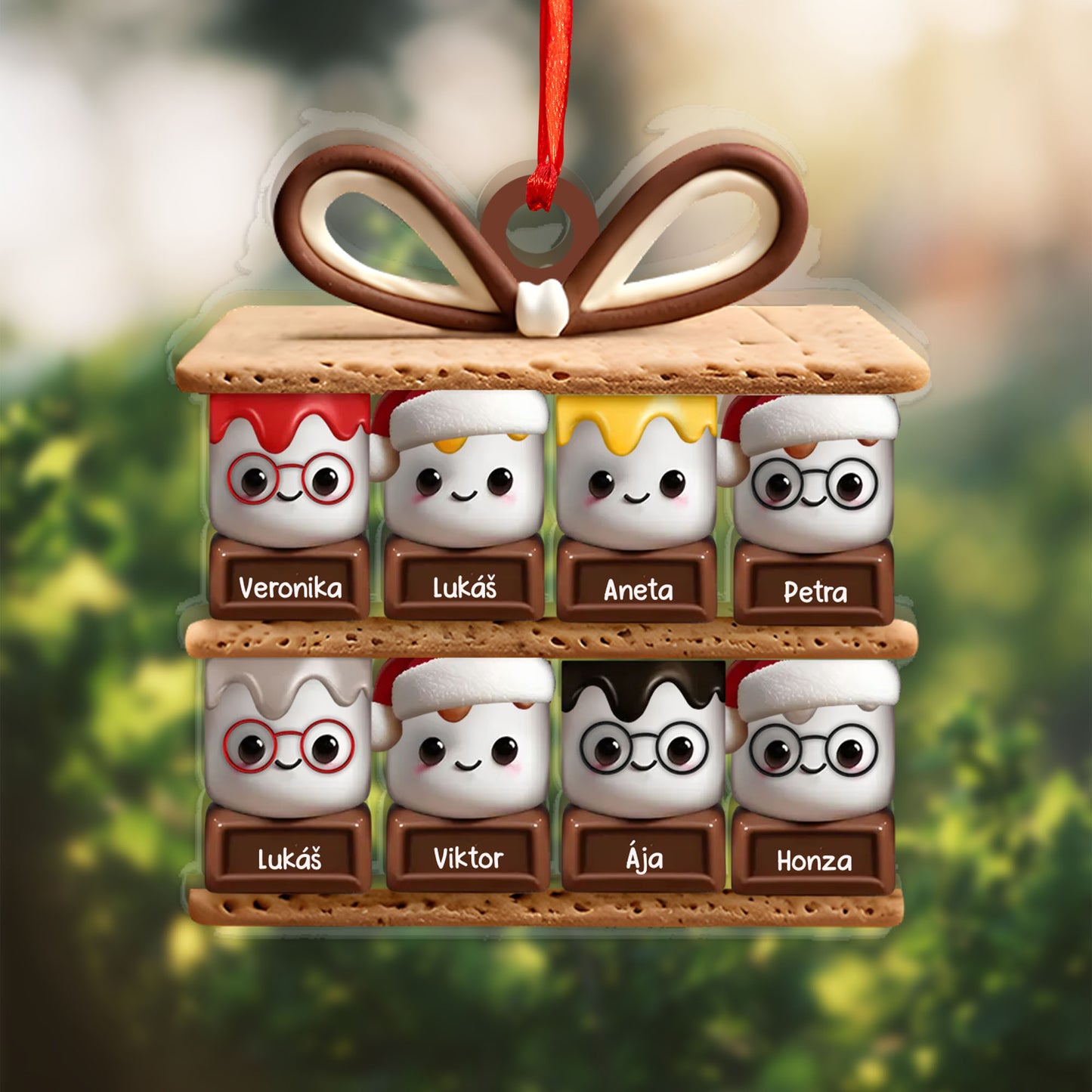 Personalizovaná akrylová ozdoba, vánoční dárek 57
