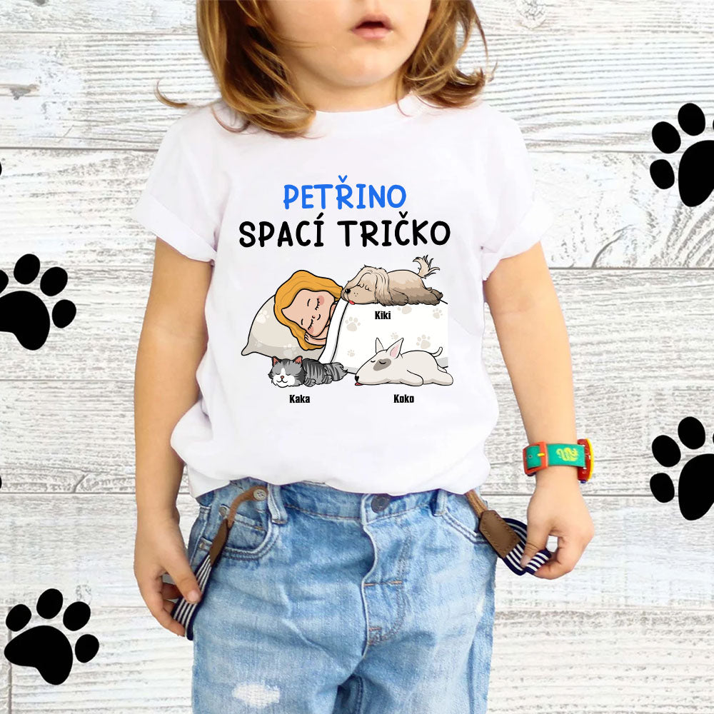 Dětské tričko - Spací triko - až 6 mazlíčci