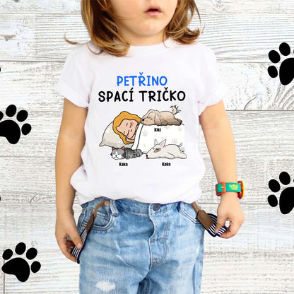 Dětské tričko - Spací triko - až 6 mazlíčci