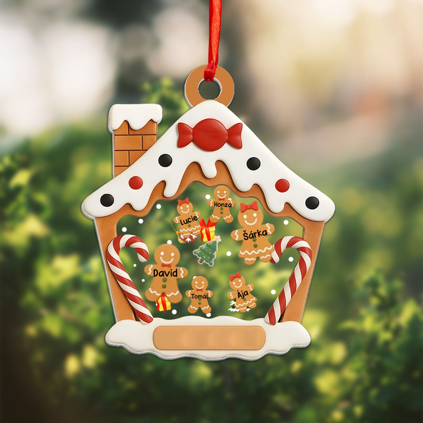 Personalizovaná akrylová ozdoba, vánoční dárek 18