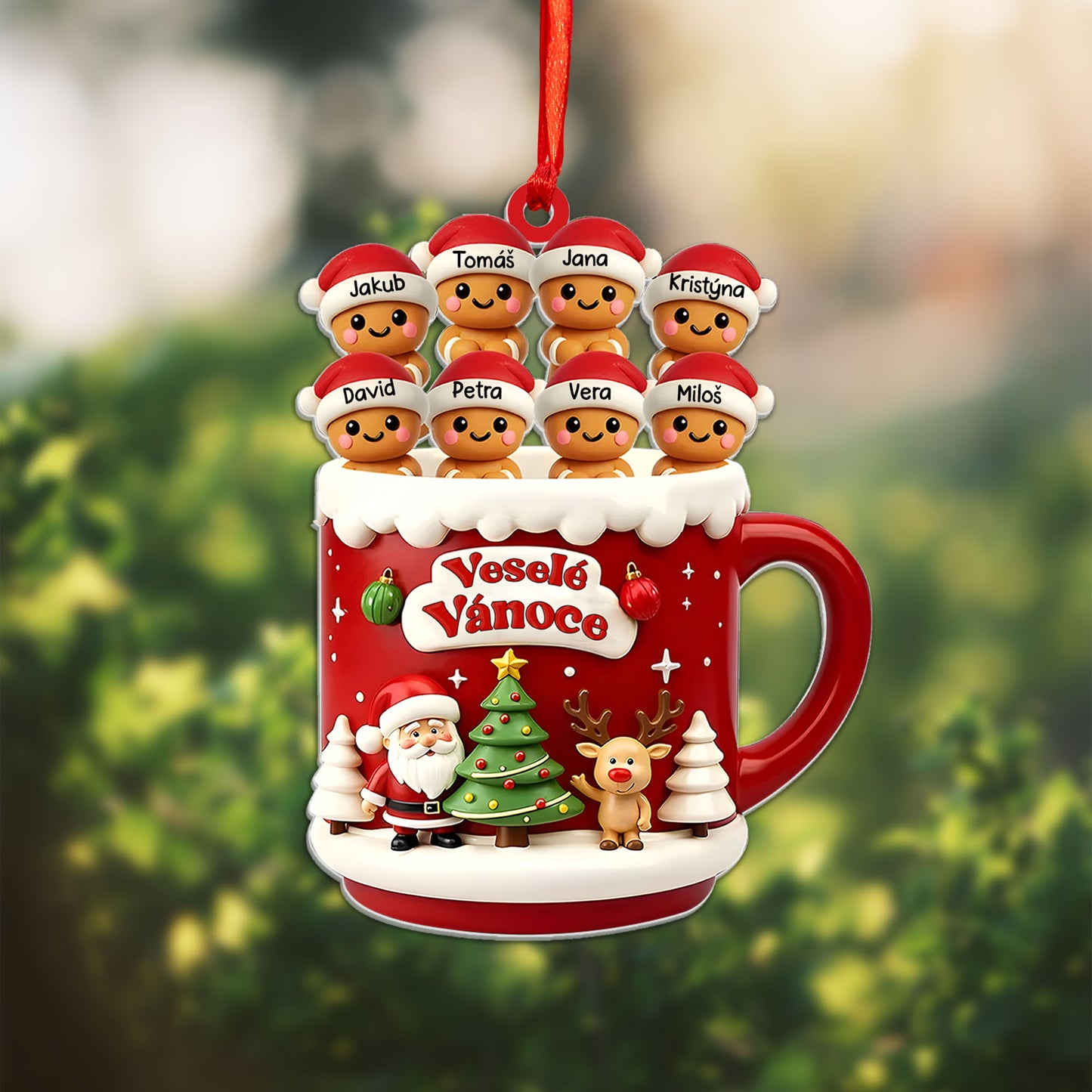 Personalizovaná akrylová ozdoba, vánoční dárek 41