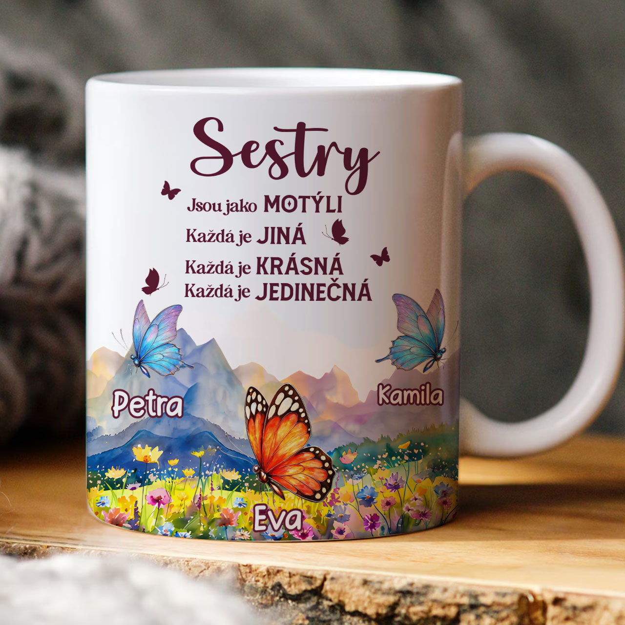 Hrnek - Sestry jsou jako motýli 3