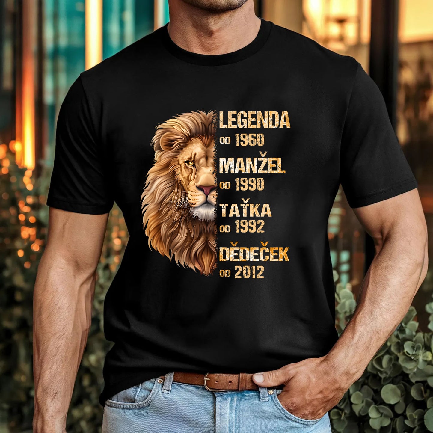 Tričko - Legenda Manžel Taťka Dědeček 4