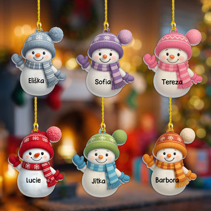 Personalizovaná akrylová ozdoba, vánoční dárek 111