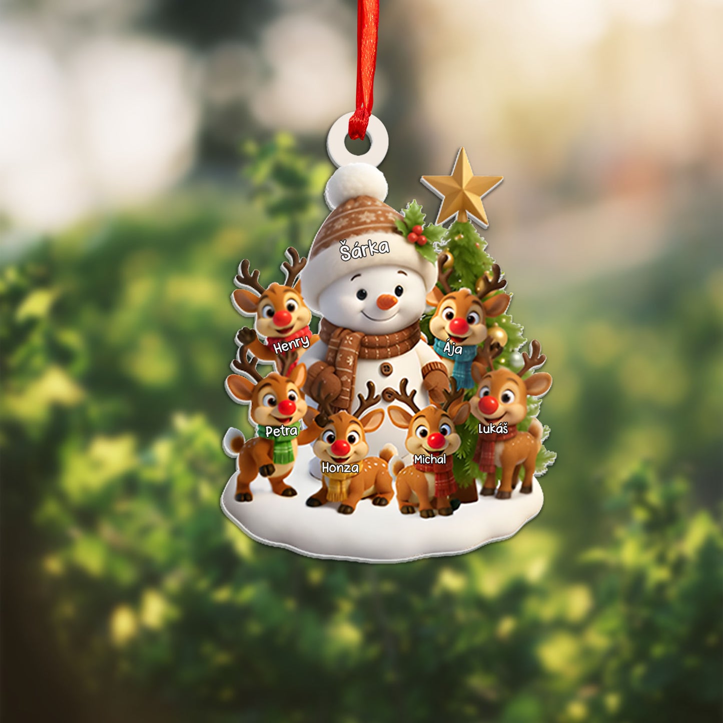 Personalizovaná akrylová ozdoba, vánoční dárek 23