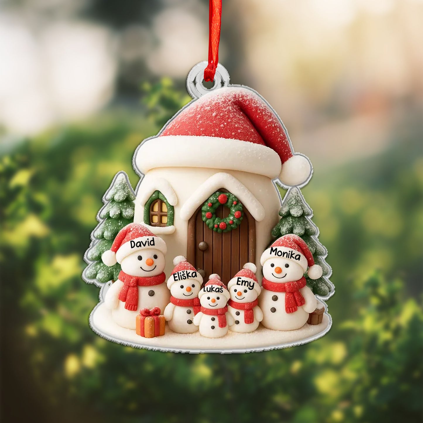 Personalizovaná akrylová ozdoba, vánoční dárek 20