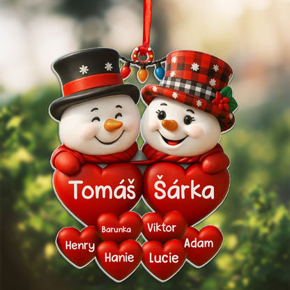 Personalizovaná akrylová ozdoba, vánoční dárek 12